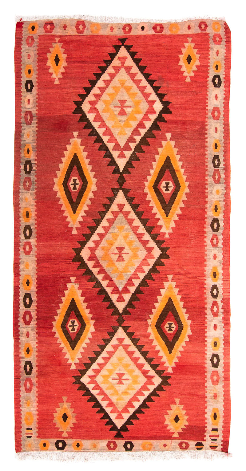 Tappeto Kelim - Vecchio - 283 x 142 cm - multicolore