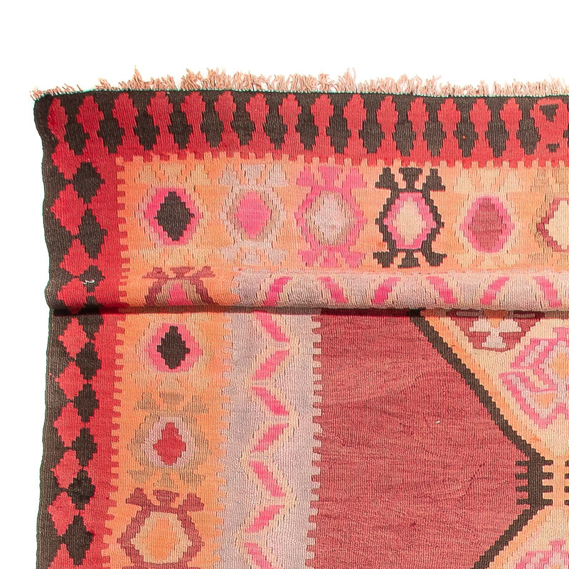 Tappeto corsia Tappeto Kelim - Vecchio - 435 x 200 cm - rosso chiaro