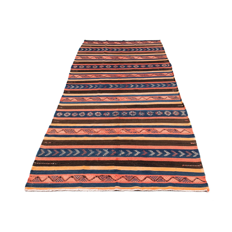 Tappeto corsia Tappeto Kelim - Vecchio - 345 x 130 cm - multicolore