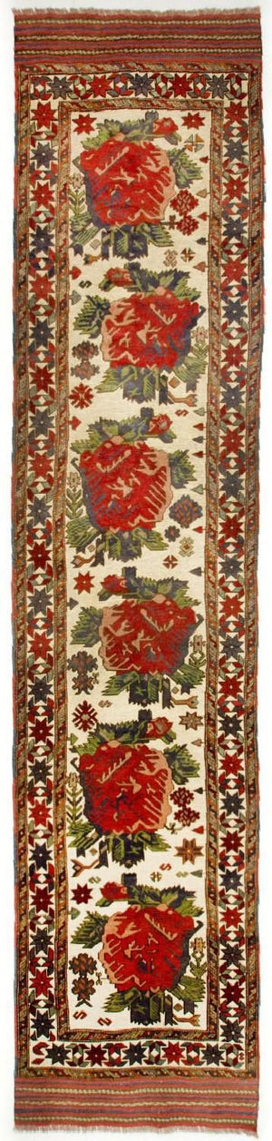 Tappeto corsia Tappeto Kelim - Orientale - 370 x 82 cm - beige