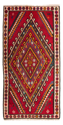 Tappeto corsia Tappeto Kelim - Vecchio - 323 x 167 cm - multicolore