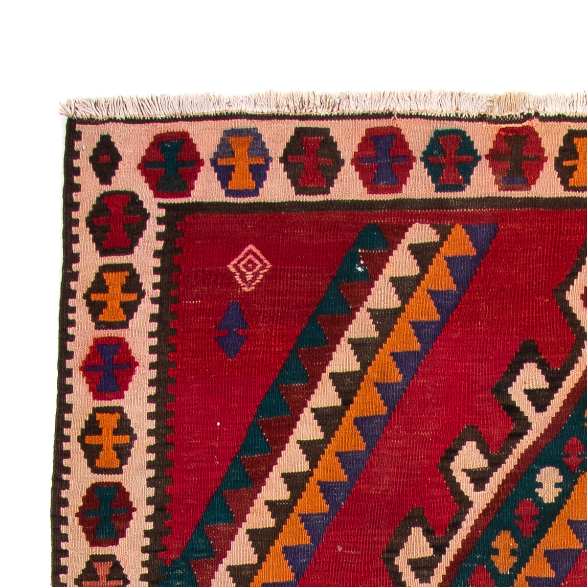 Tappeto corsia Tappeto Kelim - Vecchio - 323 x 167 cm - multicolore