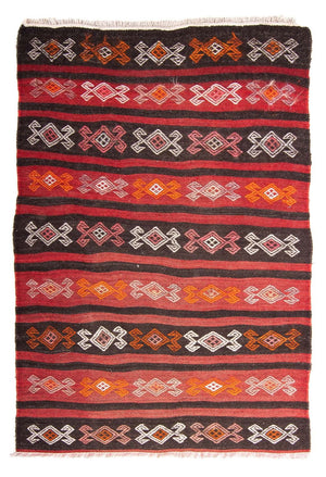 Tappeto Kelim - Vecchio - 160 x 115 cm - multicolore