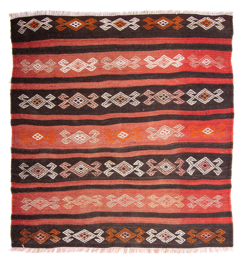 Tappeto Kelim - Vecchio quadrato  - 135 x 115 cm - multicolore