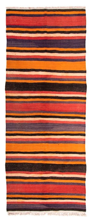 Tappeto corsia Tappeto Kelim - Vecchio - 330 x 130 cm - multicolore