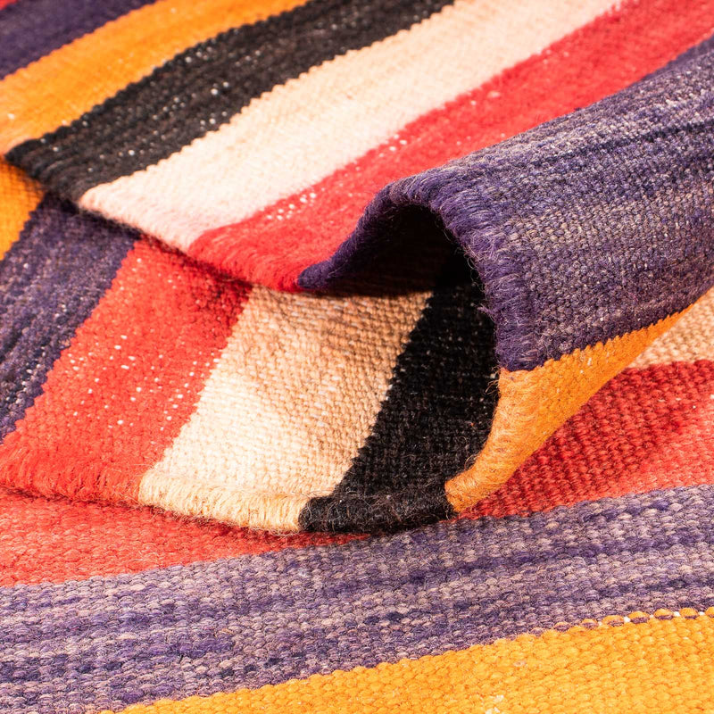 Tappeto corsia Tappeto Kelim - Vecchio - 330 x 130 cm - multicolore