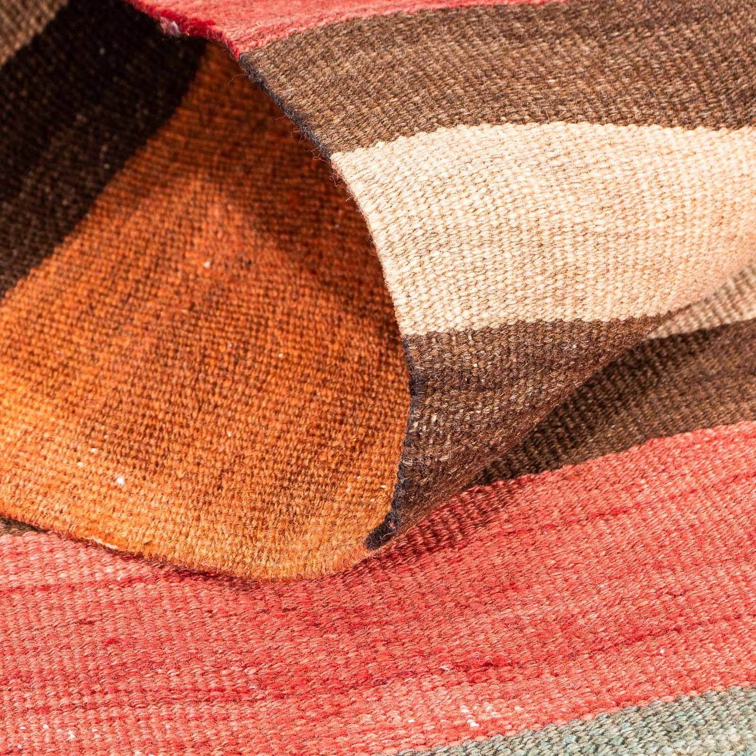 Tappeto corsia Tappeto Kelim - Vecchio - 175 x 75 cm - multicolore
