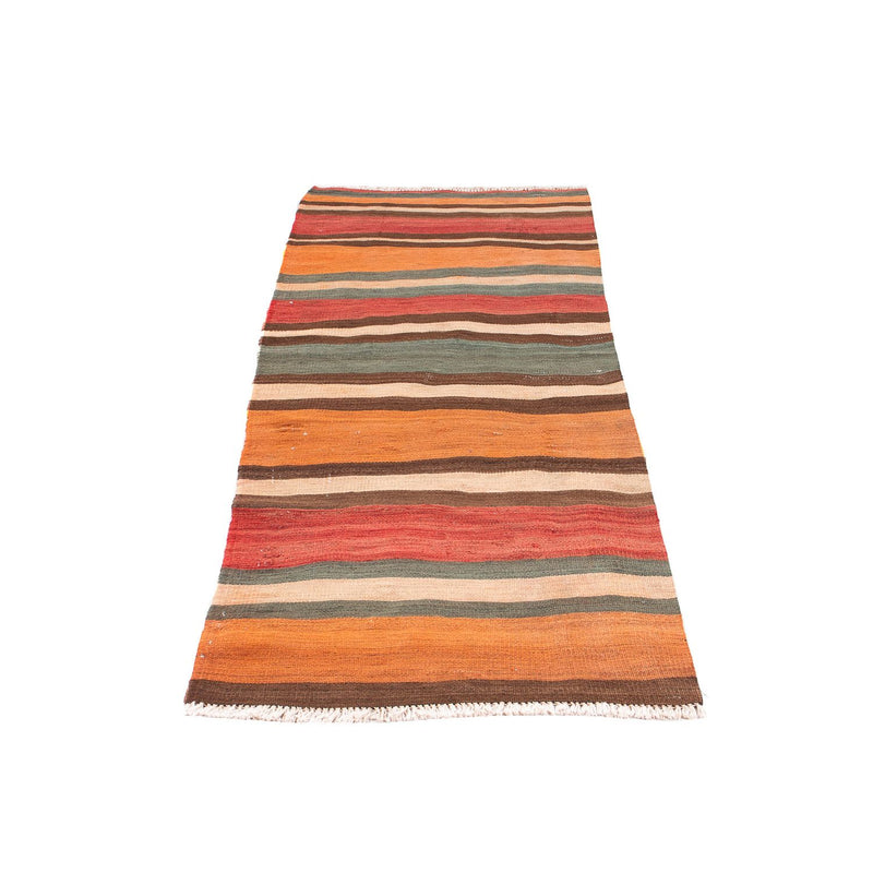Tappeto corsia Tappeto Kelim - Vecchio - 175 x 75 cm - multicolore