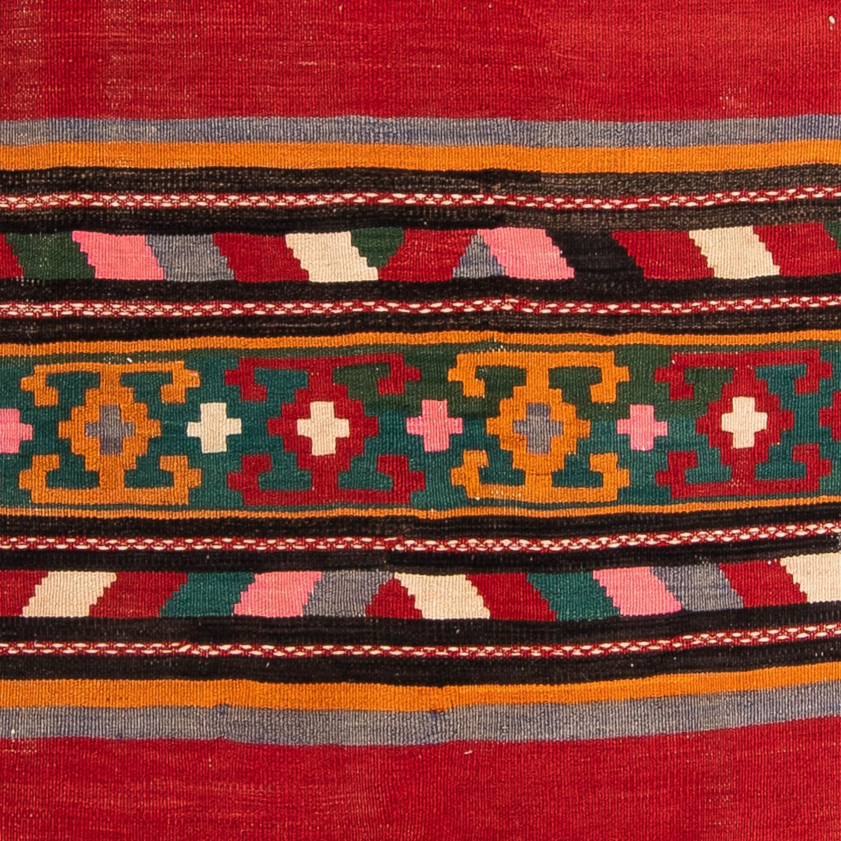 Tappeto corsia Tappeto Kelim - Vecchio - 270 x 145 cm - multicolore