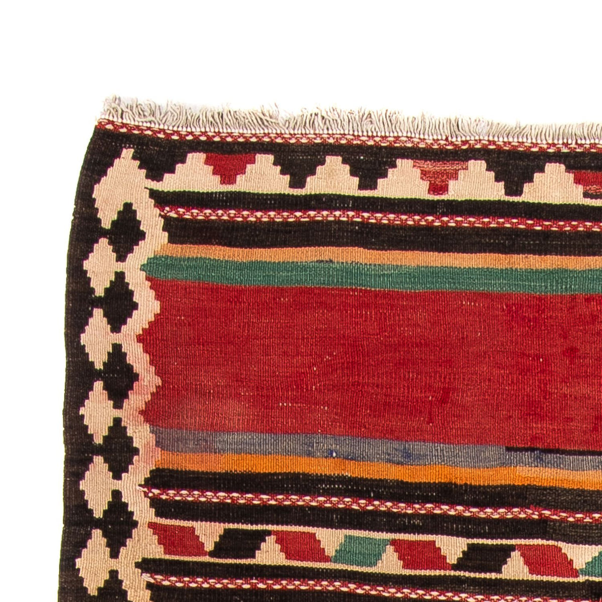 Tappeto corsia Tappeto Kelim - Vecchio - 270 x 145 cm - multicolore