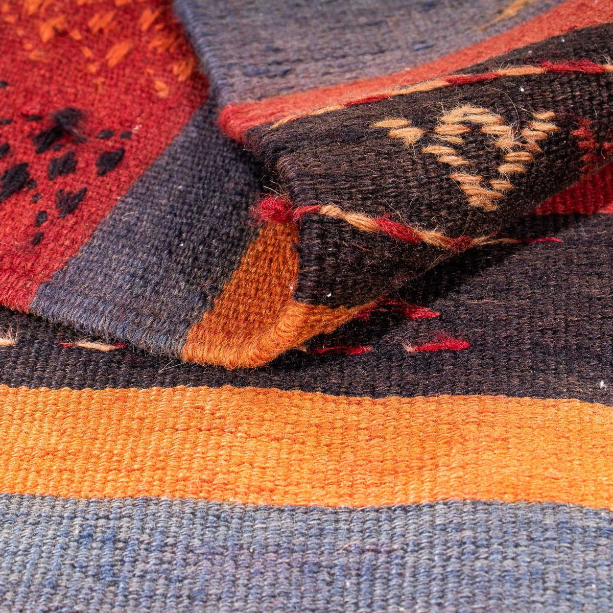 Tappeto Kelim - Vecchio - 205 x 160 cm - multicolore