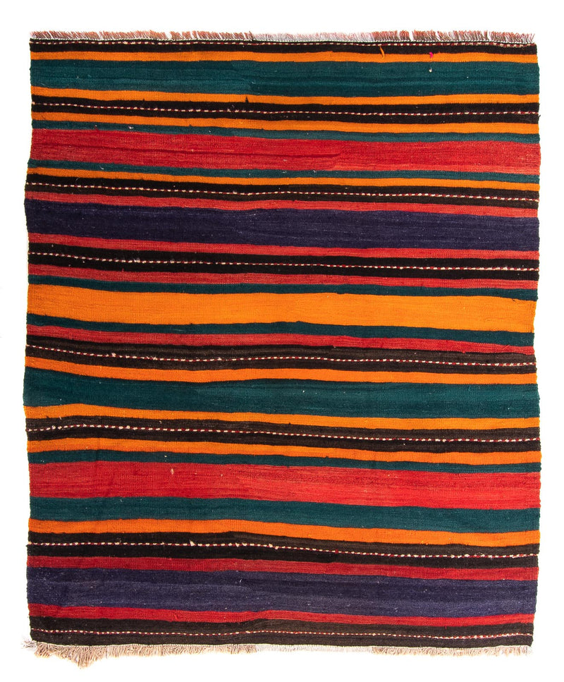 Tappeto Kelim - Vecchio - 195 x 160 cm - multicolore