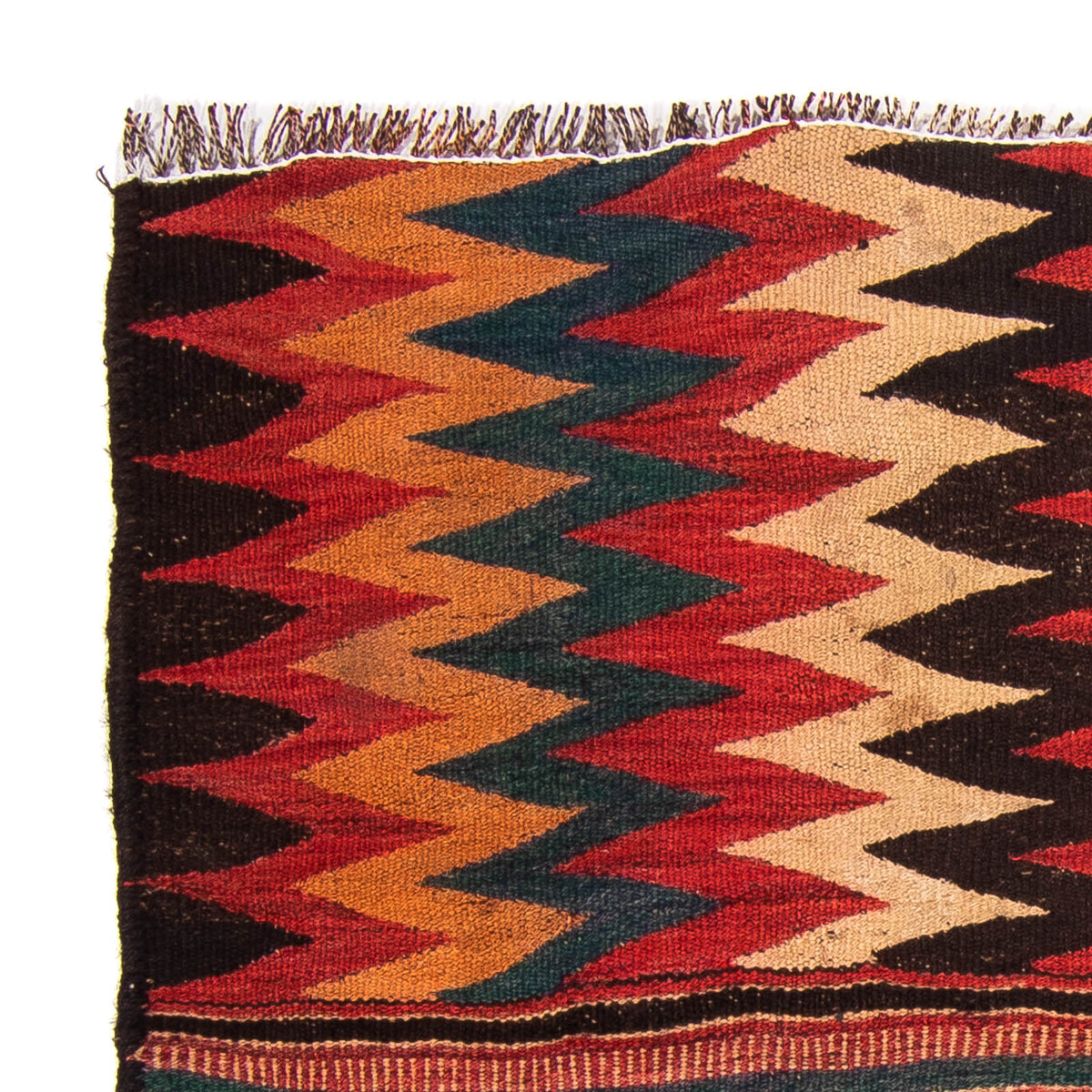 Tappeto Kelim - Vecchio quadrato  - 125 x 100 cm - multicolore