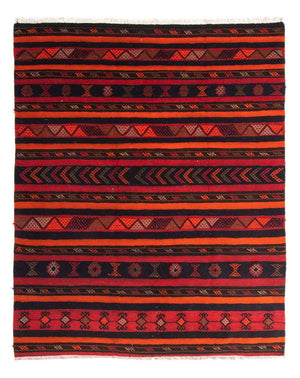 Tappeto Kelim - Vecchio - 200 x 170 cm - multicolore