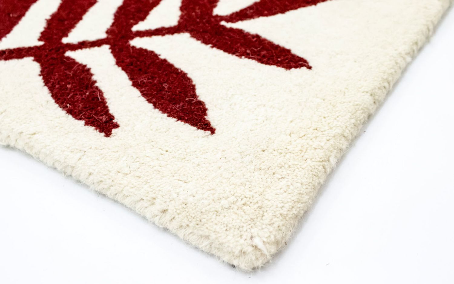 Tappeto di lana - 148 x 90 cm - beige