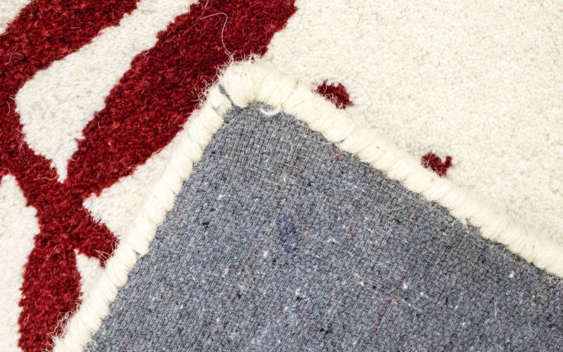 Tappeto di lana - 148 x 90 cm - beige