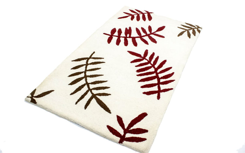 Tappeto di lana - 148 x 90 cm - beige
