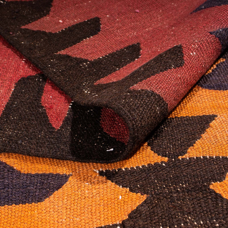 Tappeto corsia Tappeto Kelim - Vecchio - 390 x 130 cm - multicolore