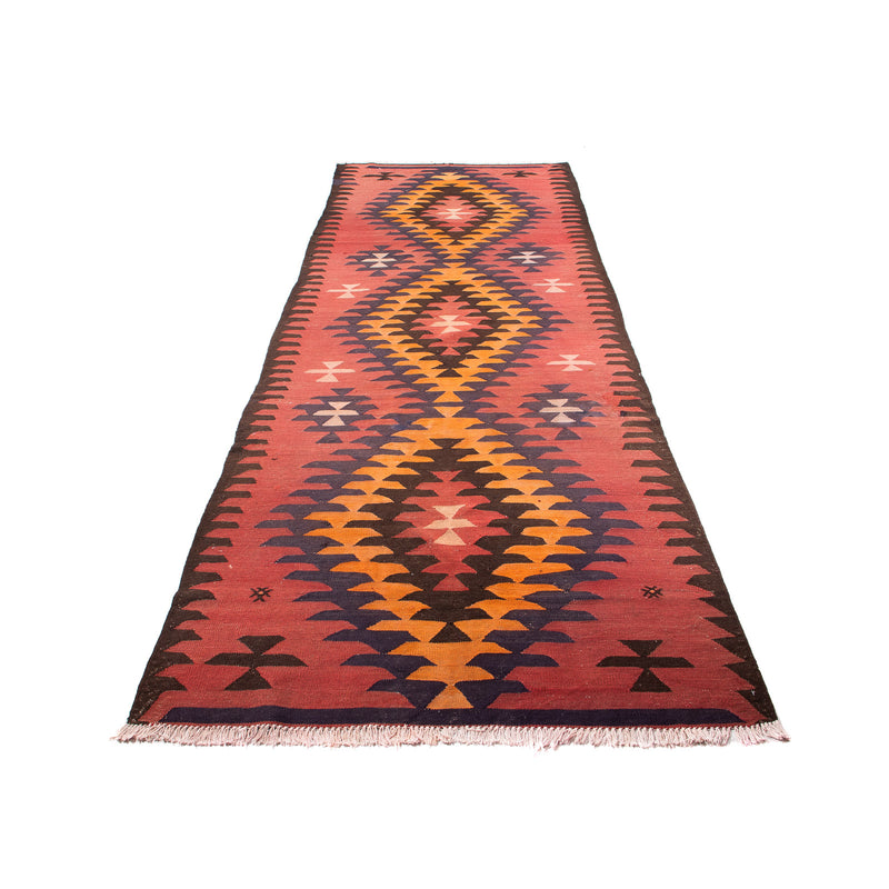 Tappeto corsia Tappeto Kelim - Vecchio - 390 x 130 cm - multicolore