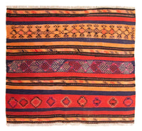 Tappeto Kelim - Vecchio quadrato  - 150 x 125 cm - multicolore