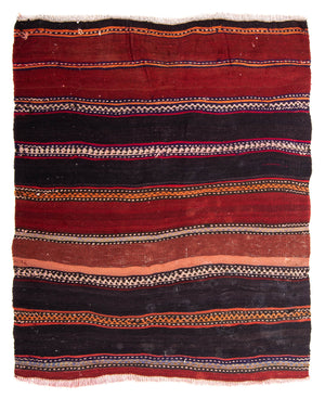 Tappeto Kelim - Vecchio - 130 x 120 cm - multicolore