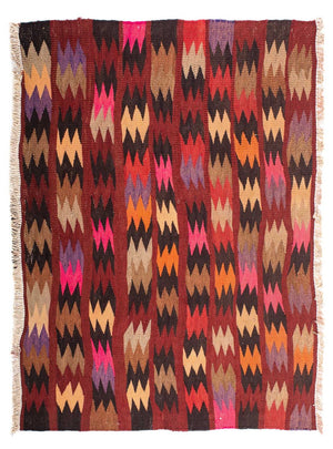Tappeto Kelim - Vecchio - 114 x 90 cm - multicolore