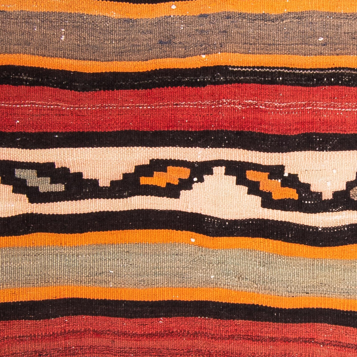 Tappeto Kelim - Vecchio quadrato  - 130 x 120 cm - multicolore