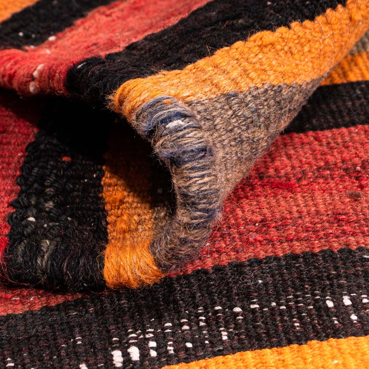 Tappeto Kelim - Vecchio quadrato  - 130 x 120 cm - multicolore