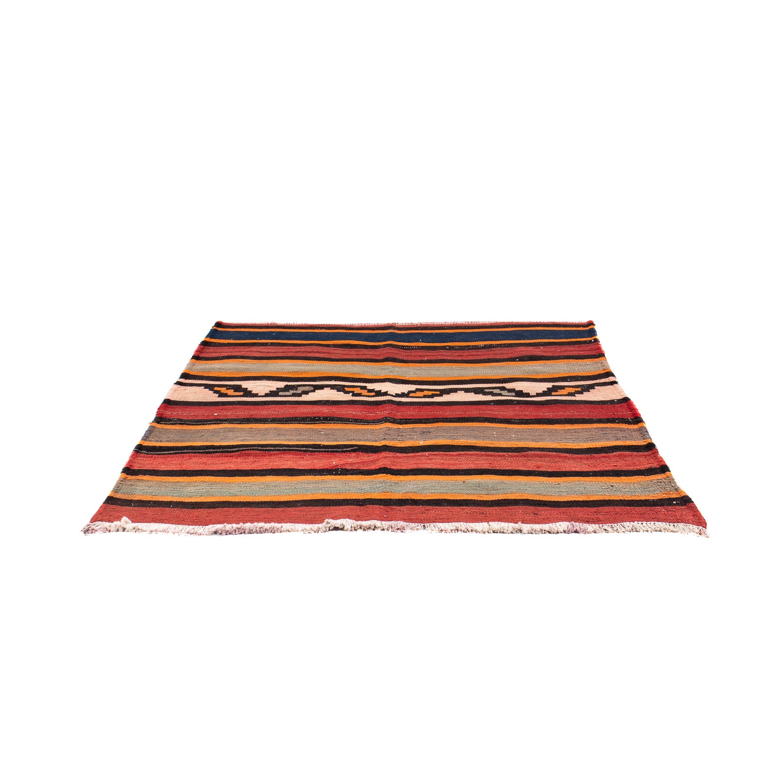 Tappeto Kelim - Vecchio quadrato  - 130 x 120 cm - multicolore