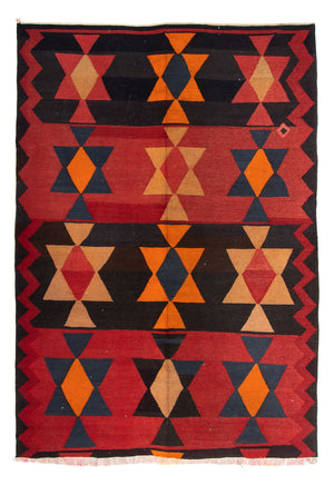 Tappeto corsia Tappeto Kelim - Vecchio - 295 x 120 cm - multicolore
