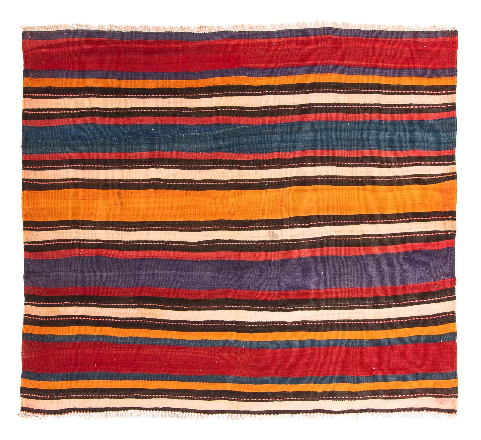 Tappeto Kelim - Vecchio - 200 x 165 cm - multicolore