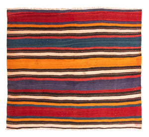 Tappeto Kelim - Vecchio - 200 x 165 cm - multicolore