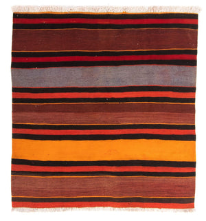 Tappeto Kelim - Vecchio quadrato  - 150 x 135 cm - multicolore