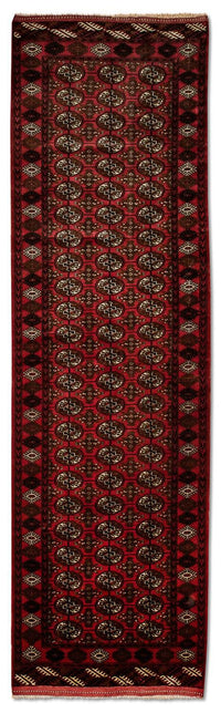 Tappeto corsia Tappeto afgano - Bukhara - 288 x 85 cm - rosso