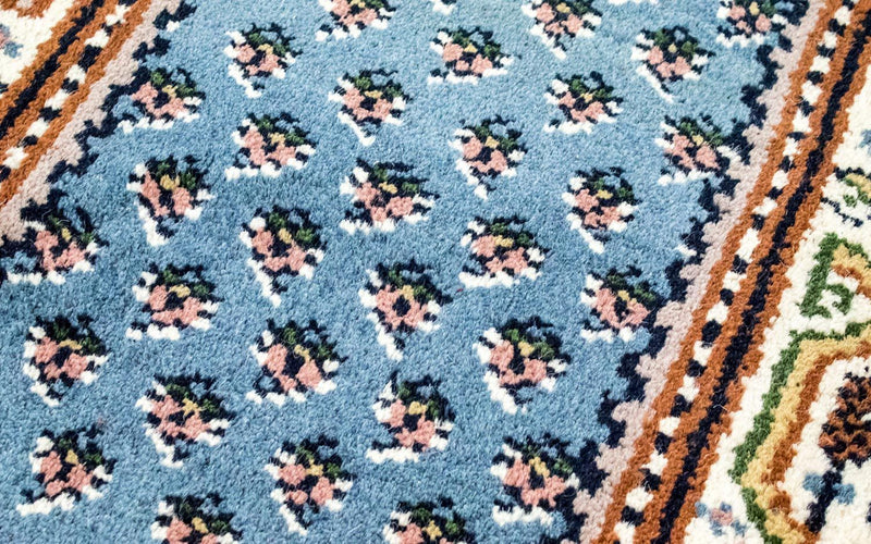 Tappeto orientale - 160 x 90 cm - blu chiaro