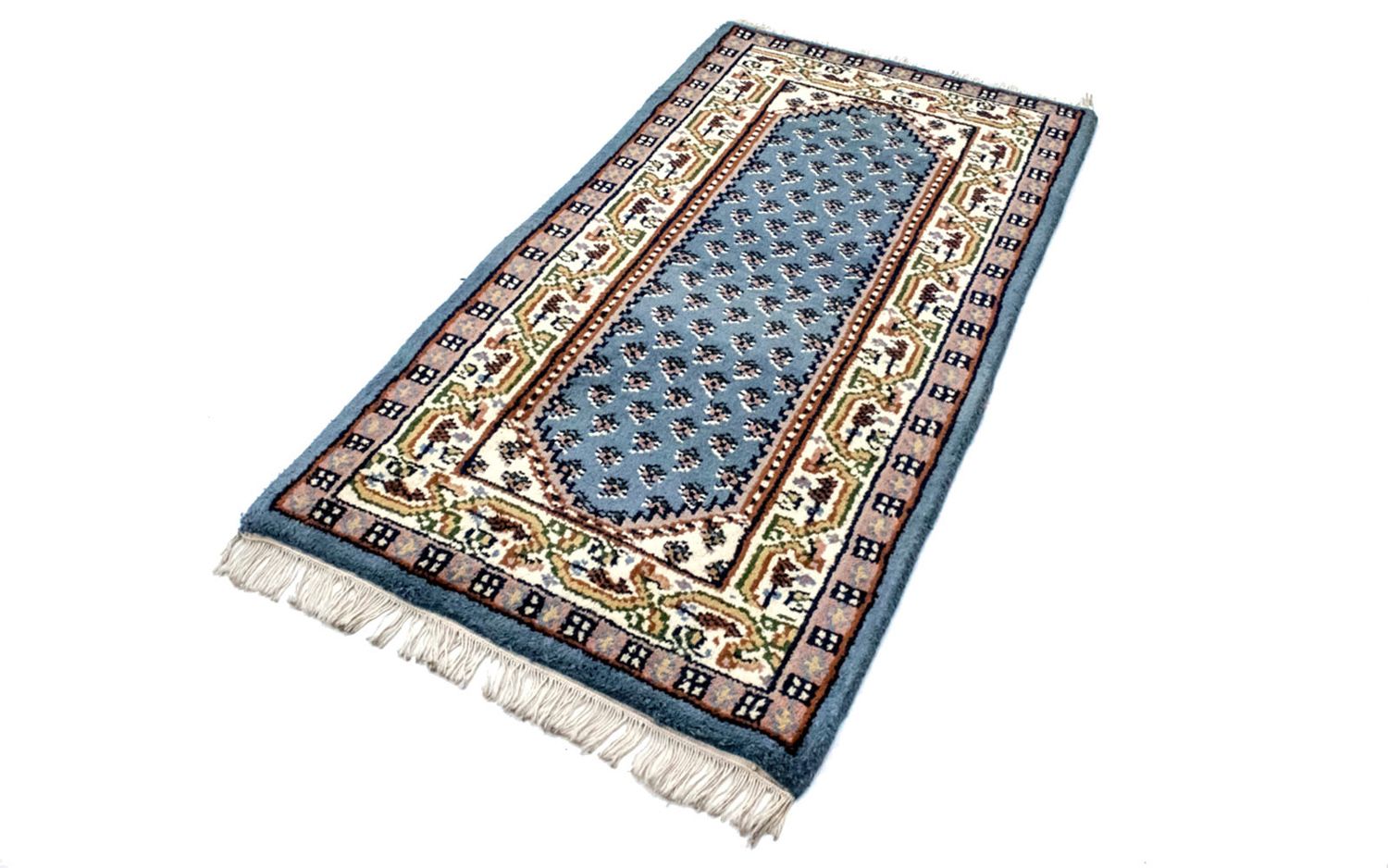 Tappeto orientale - 160 x 90 cm - blu chiaro