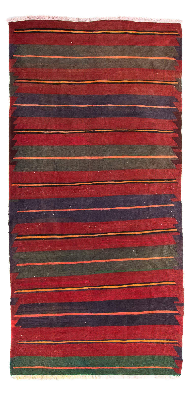 Tappeto corsia Tappeto Kelim - Vecchio - 325 x 135 cm - multicolore