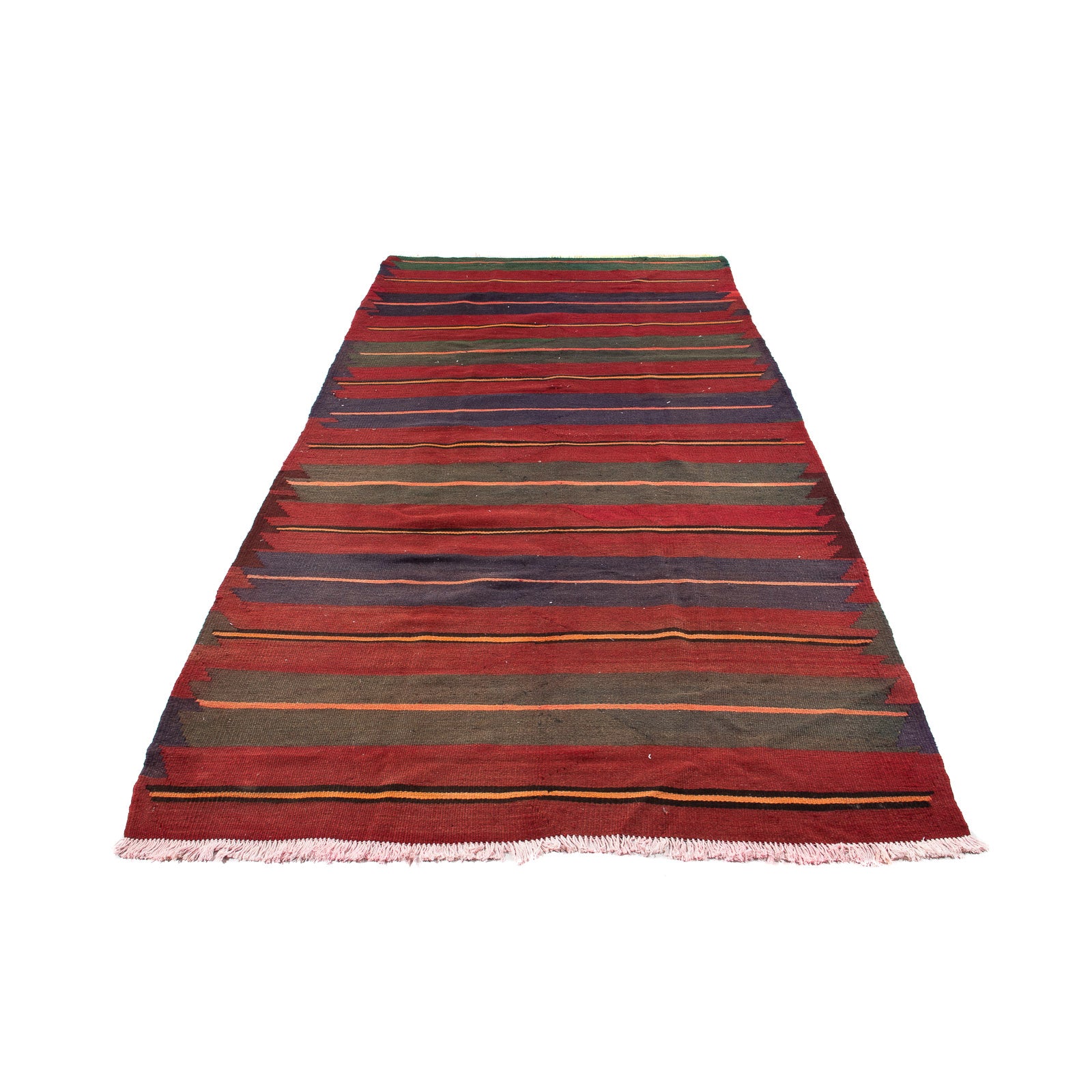 Tappeto corsia Tappeto Kelim - Vecchio - 325 x 135 cm - multicolore