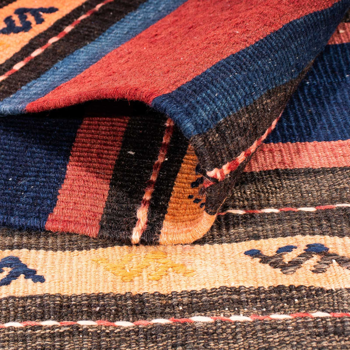 Tappeto Kelim - Vecchio - 205 x 150 cm - multicolore