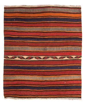 Tappeto Kelim - Vecchio quadrato  - 185 x 160 cm - multicolore