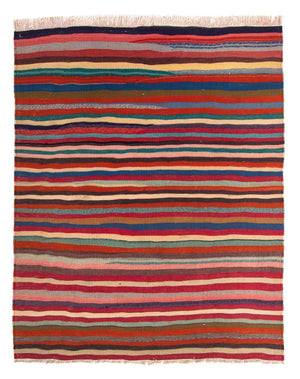 Tappeto Kelim - Vecchio - 190 x 150 cm - multicolore