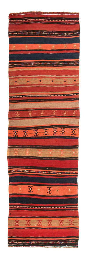 Tappeto corsia Tappeto Kelim - Vecchio - 280 x 85 cm - multicolore