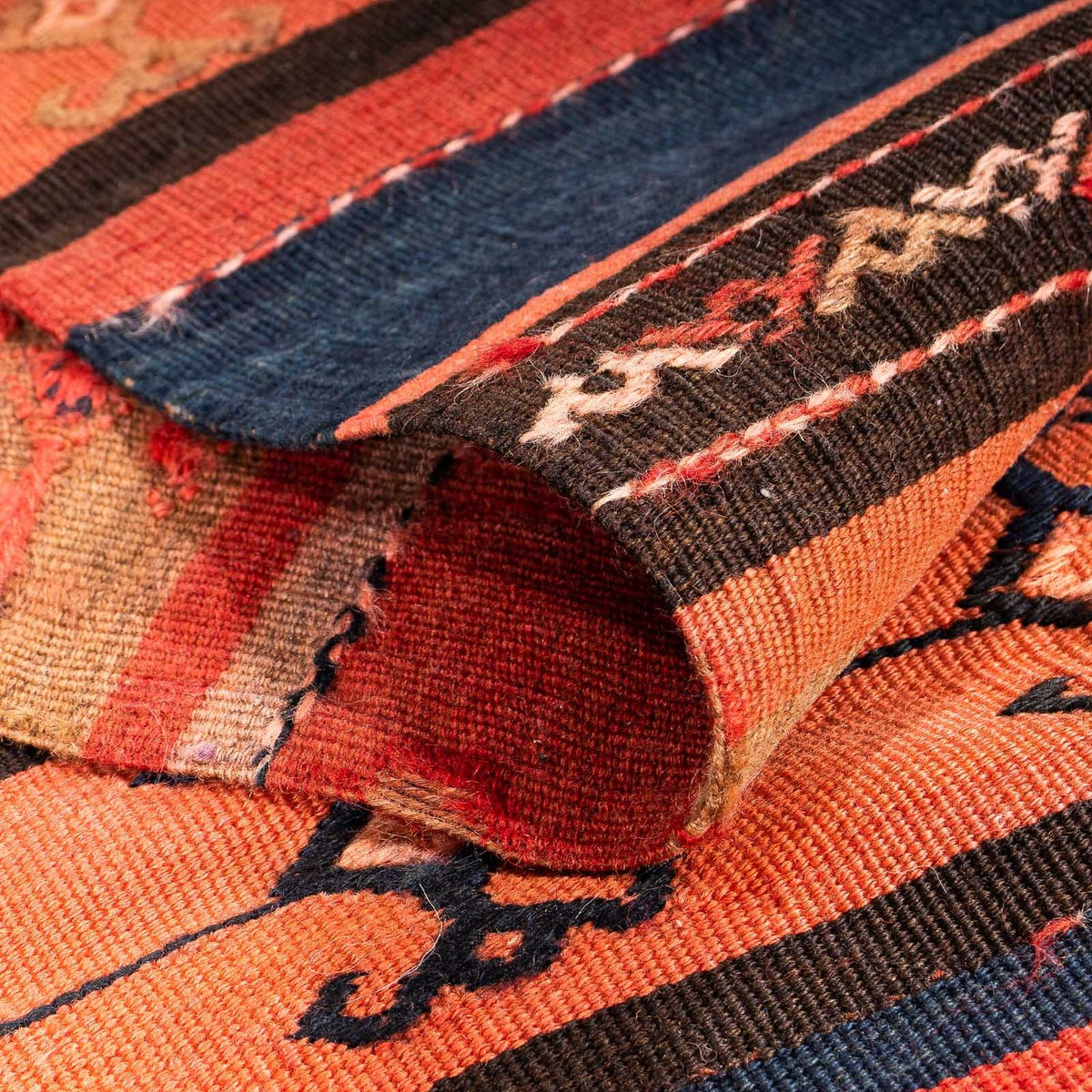 Tappeto corsia Tappeto Kelim - Vecchio - 280 x 85 cm - multicolore