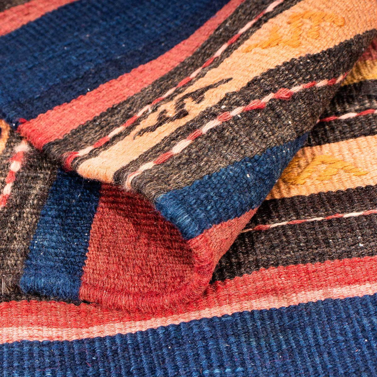 Tappeto Kelim - Vecchio - 210 x 155 cm - multicolore