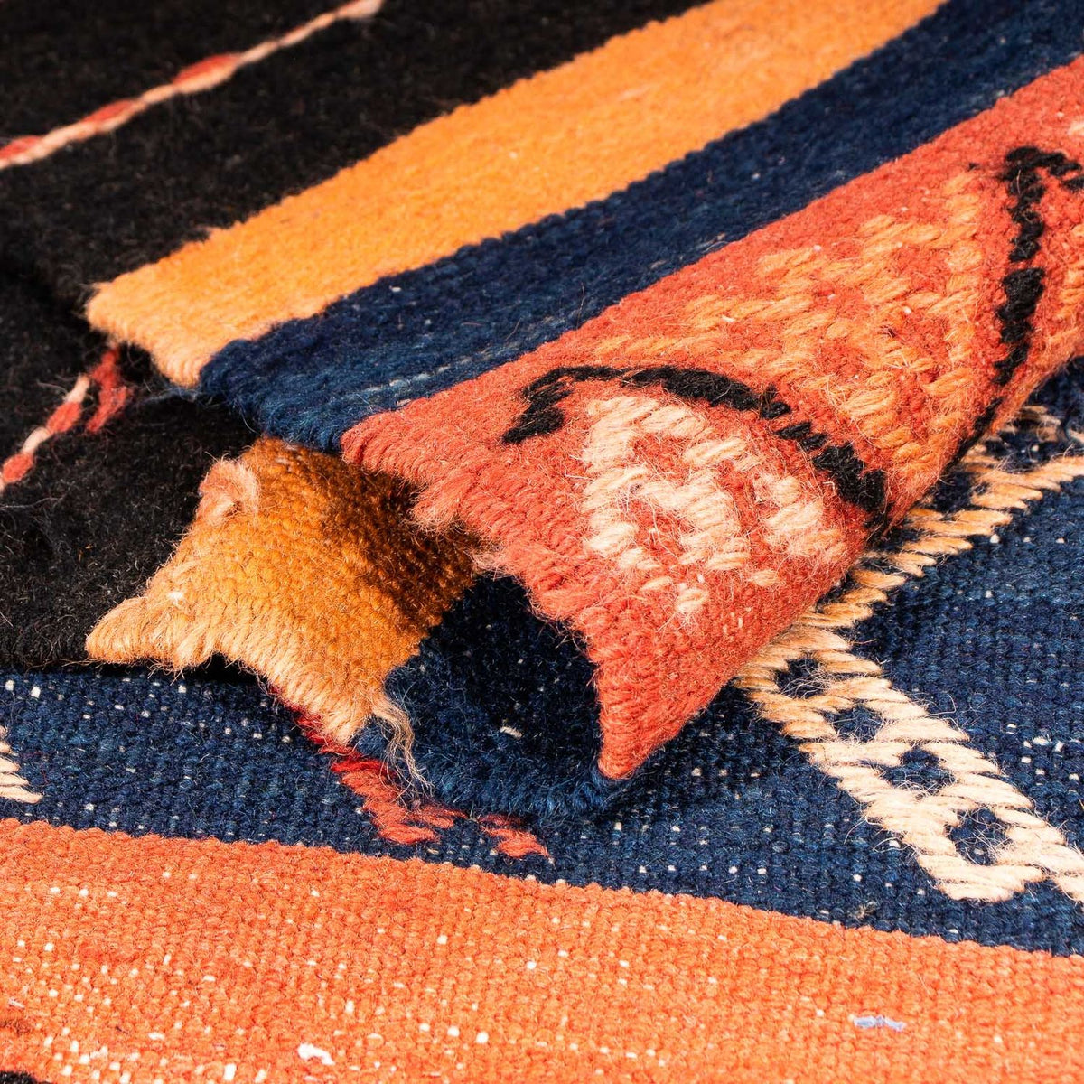 Tappeto Kelim - Vecchio - 200 x 150 cm - multicolore