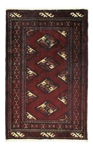 Tappeto Turkaman - 95 x 66 cm - rosso