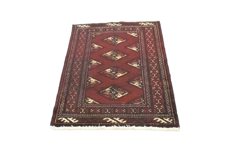 Tappeto Turkaman - 95 x 66 cm - rosso