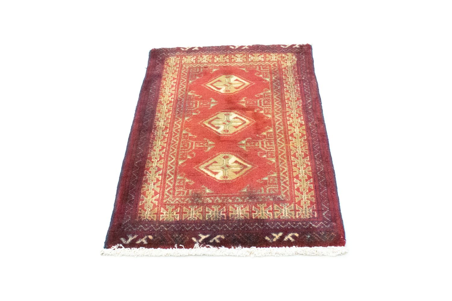 Tappeto Turkaman - 85 x 60 cm - rosso