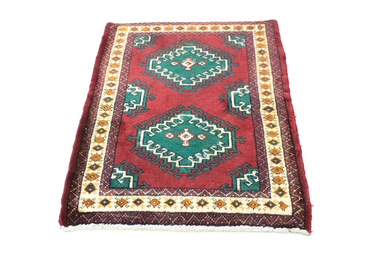 Tappeto Turkaman - 87 x 64 cm - rosso