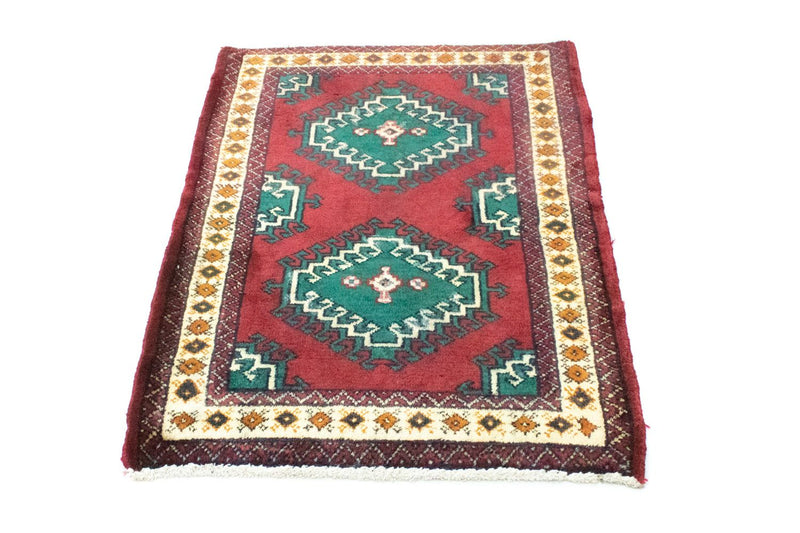 Tappeto Turkaman - 87 x 64 cm - rosso